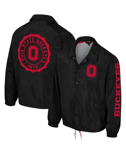 Men's and Women's Black Ohio State Buckeyes Coaches Full-Snap Jacket