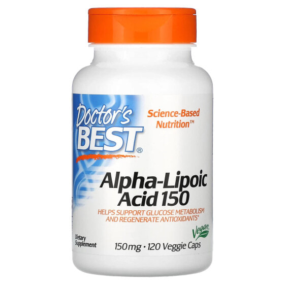 Витамин Doctor's Best Alpha-Lipoic Acid 600, 600 мг, 180 капсул