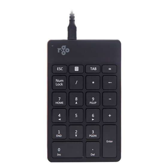 R-Go Numpad Break - numeric keypad - bluetooth - black - Bluetooth - Universal - 1.5 m - Black