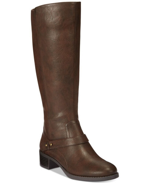 Jewel Wide-Calf Riding Boots