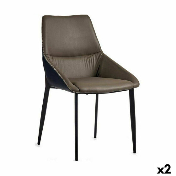 Кресло плетеное Синий Серый Army Decor 50 x 87 x 61 см (2 шт)
