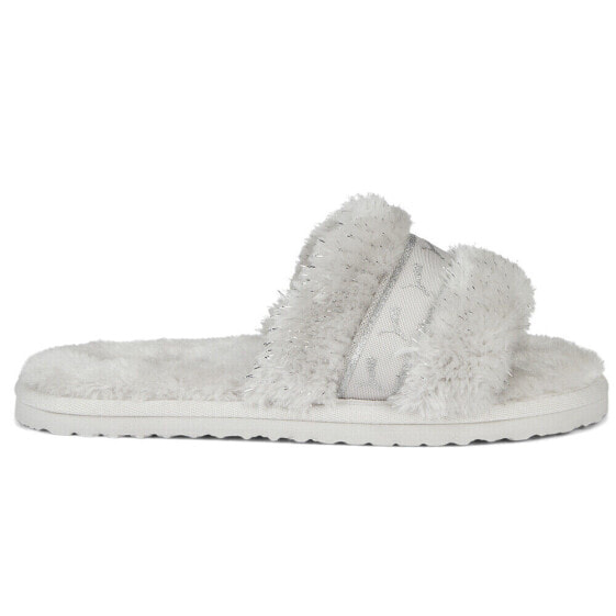 Puma Fluff Remix Star Slide Womens Grey Casual Sandals 38864901