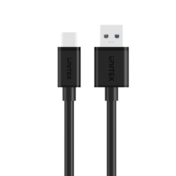 Кабель USB UNITEK Y-C474BK - 1 м - USB A - USB C - USB 3.2 Gen 1 (3.1 Gen 1) - 5000 Mбит/с - Черный