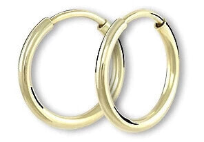 Gold circle earrings 231 001 00487