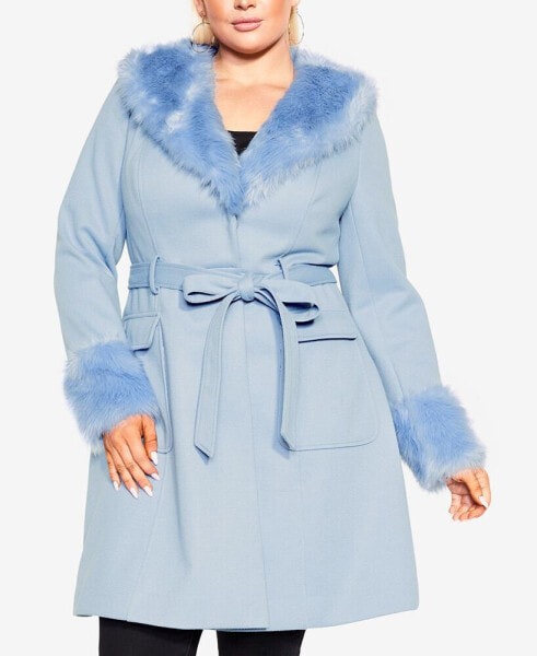 Plus Size Make Me Blush Coat