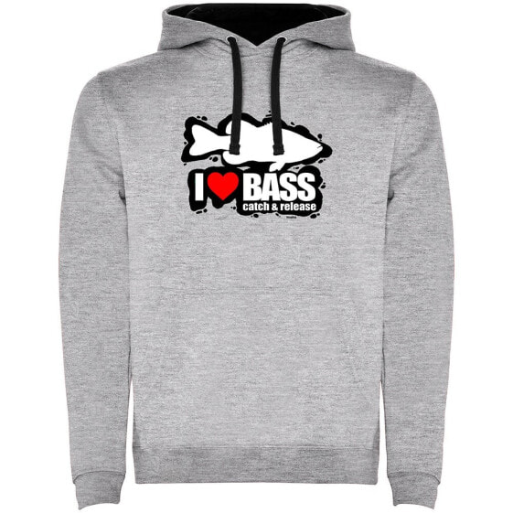 KRUSKIS I Love Bass Two-Colour hoodie