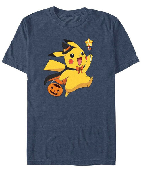 Men's Pokemon Pikachu D Wizard Short Sleeves T-shirt