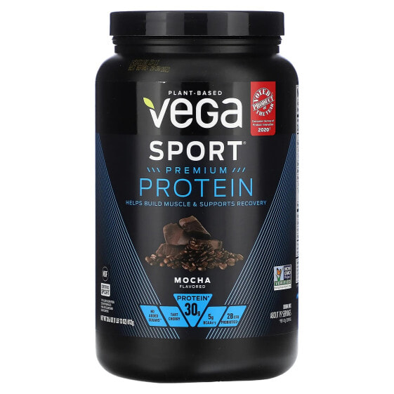 Sport, Plant-Based Premium Protein, Mocha, 1 lb 13 oz (812 g)