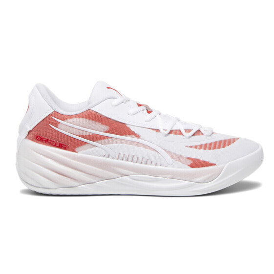 Puma AllPro Nitro Team Basketball Mens White Sneakers Athletic Shoes 37908104