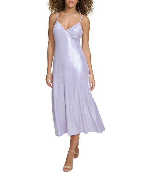 Платье женское средней длины V-образным вырезом Siena Liquid-Knit