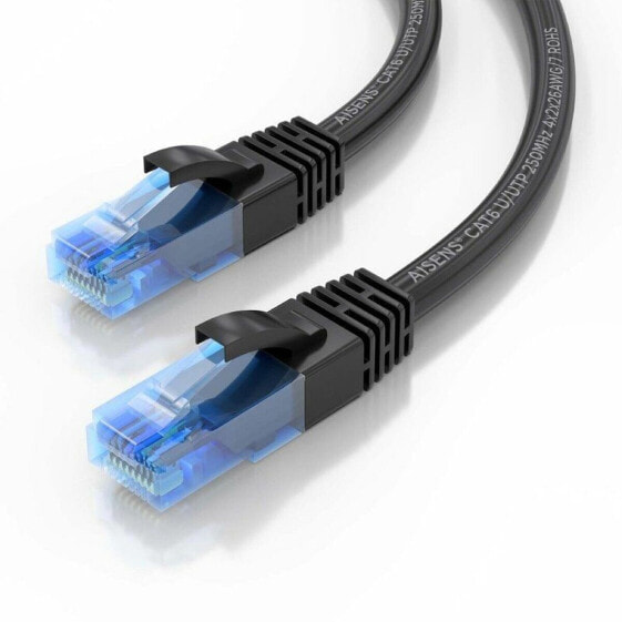 Жесткий сетевой кабель UTP кат. 6 Aisens AWG26 Чёрный 7,5 m