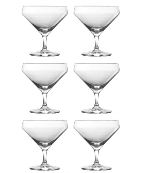 Стаканы для мартини Zwiesel Glas pure Short Stem, 23,3 унции, набор из 6 шт.