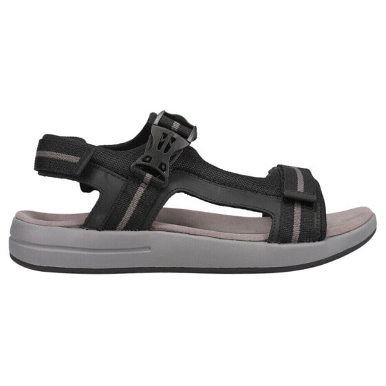 Propet Eli Strap River Mens Black Casual Sandals MSV031N-BLGR