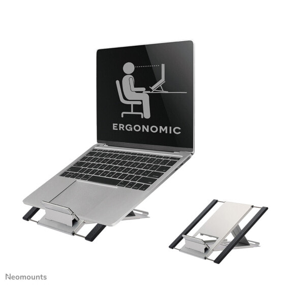 Neomounts by Newstar foldable laptop stand - Notebook arm shelf - Silver - 25.4 cm (10") - 55.9 cm (22") - 5 kg - 180 - 270 mm
