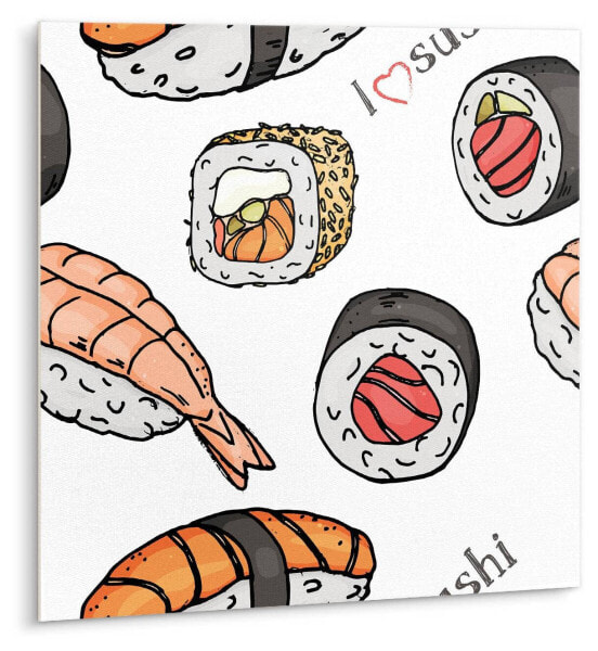 Selbstklebende Fliesen (9 St.) Sushi
