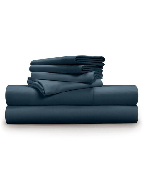 600 TC Luxe Soft & Smooth 6 piece Sheet Set, Cal King