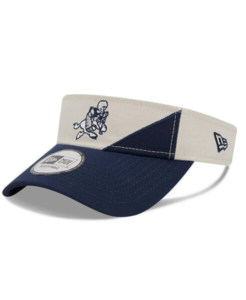 Men's Cream, Navy Dallas Cowboys 2023 Sideline Historic Adjustable Visor