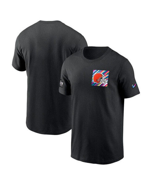 Men's Black Cleveland Browns 2023 NFL Crucial Catch Sideline Tri-Blend T-shirt