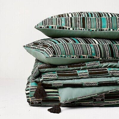 Full/Queen Jungalow Sun in the Water Comforter & Sham Set Teal - Opalhouse
