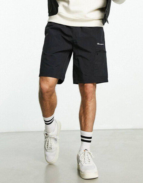 Champion Legacy Bermuda cargo shorts in black