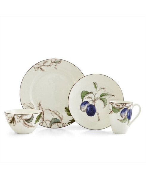 Nature's Bounty Plum 4 Piece Place Setting