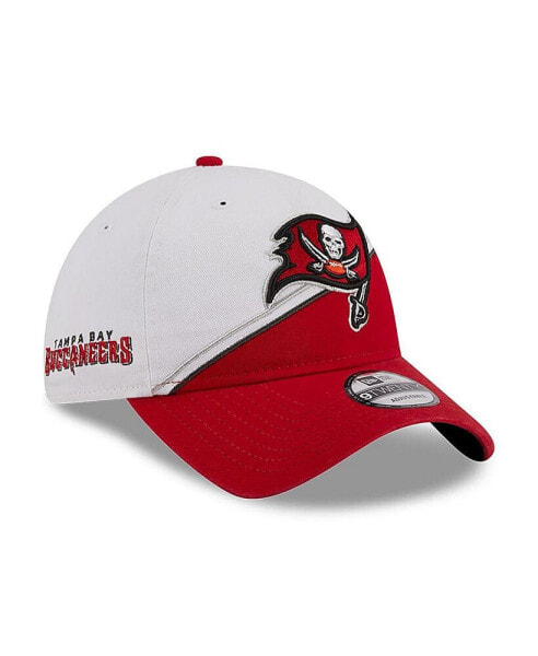 Youth Boys White, Red Tampa Bay Buccaneers 2023 Sideline 9TWENTY Adjustable Hat