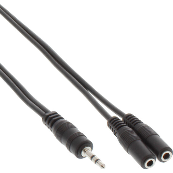 InLine 3.5mm Jack Y-Cable male to 2x 3.5mm jack female Stereo 2m