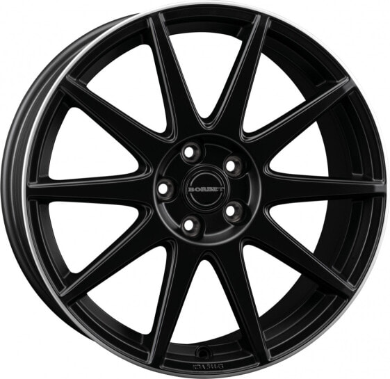 Колесный диск литой Borbet GTX black rim polished matt 8x19 ET50 - LK5/108 ML72.5