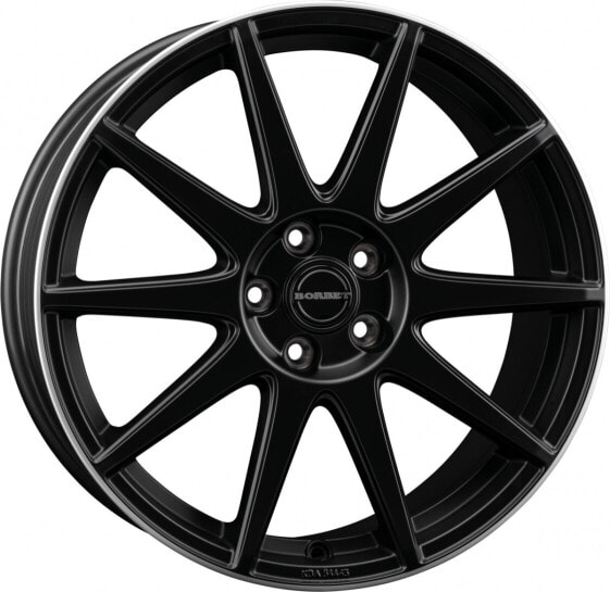 Borbet GTX black rim polished matt 8.5x20 ET24 - LK5/112 ML66.5