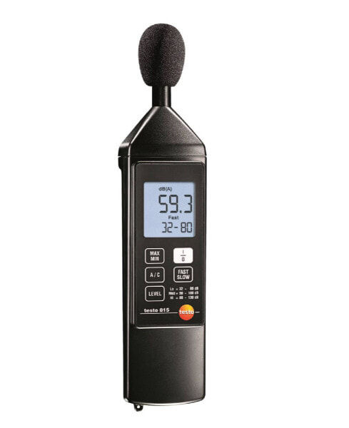 Testo 815 - Digital - A-weighting,C-weighting - Fast,Slow - 32 - 130 dB - 1 dB - 0.1 dB
