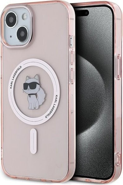 Karl Lagerfeld Karl Lagerfeld KLHMP14SHFCCNOP iPhone 14 / 15 / 13 6.1" różowy/pink hardcase IML Choupette MagSafe