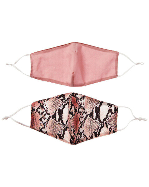 Marcus Adler Set Of 2 Cloth Face Masks Women's Pink