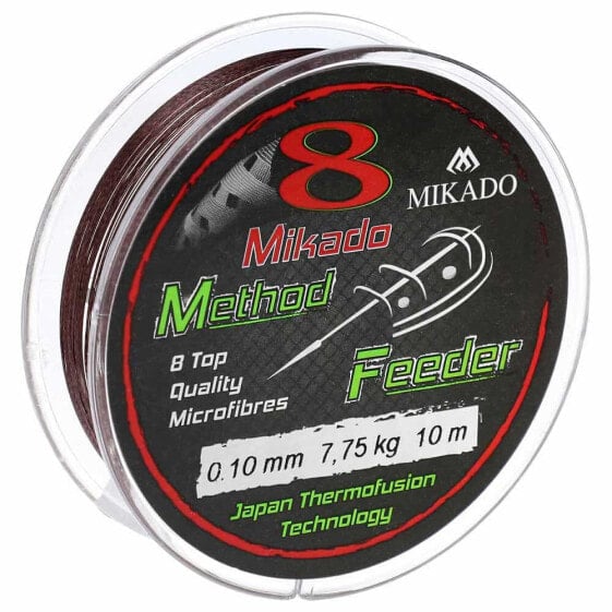 Плетеный шнур для рыбалки Mikado Octa Method Feeder 10 м