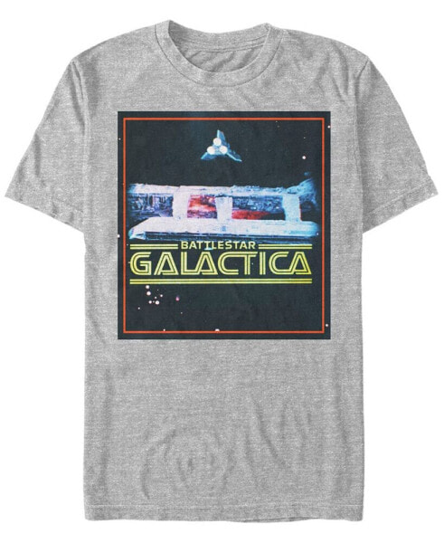 Battlestar Galactica Men's Classic Retro Ships Poster Short Sleeve T-Shirt
