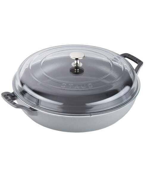 Cast Iron 3.5 Quart Braiser with Glass Lid