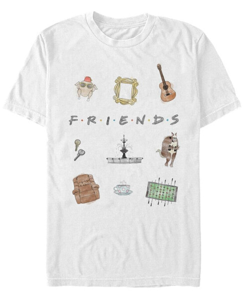 Friends Men's Sketch Icons Short Sleeve T-Shirt
