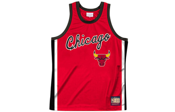 Футболка Mitchell&Ness NBA ретро 1975-96 сезон Чикаго Буллз мужская красная.