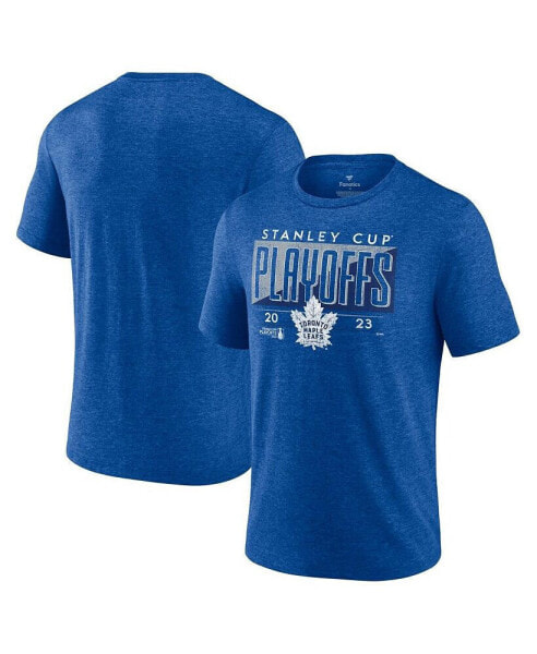 Men's Heather Royal Toronto Maple Leafs 2023 Stanley Cup Playoffs Tri-Blend T-shirt