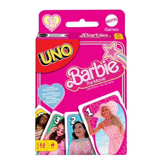 Карточная игра UNO Barbie The Movie Mattel - Коллекционная - 7 лет