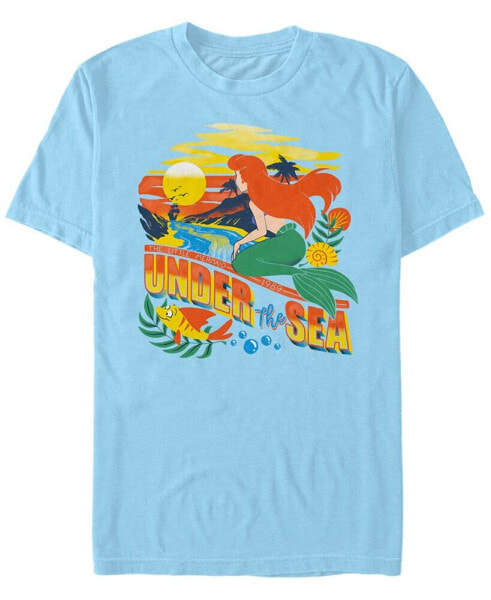 Disney Men's Little Mermaid Ariel Under the Sea, Short Sleeve T-Shirt