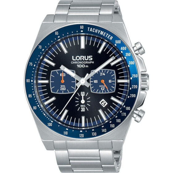 Часы для мужчин LORUS SPORTS Чёрный Серебристый Ø 44 мм
