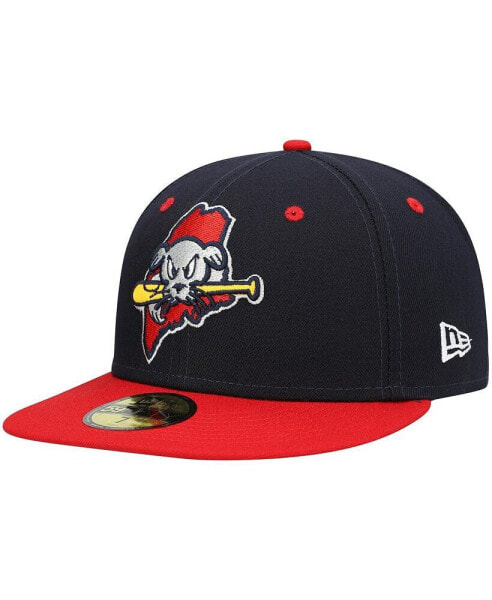 Men's Navy Portland Sea Dogs Authentic Collection Team Alternate 59FIFTY Fitted Hat