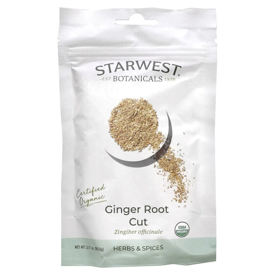 Organic Ginger Root Cut, 3.17 oz (89.9 g)
