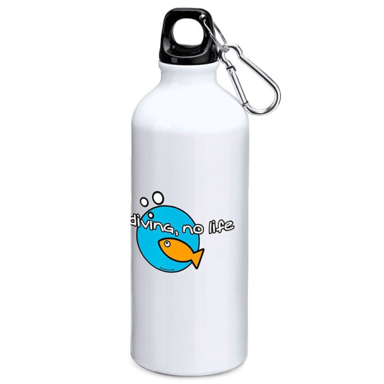 KRUSKIS No Diving No Life 800ml Aluminium Bottle