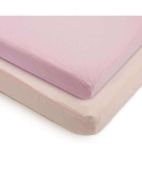 Постельное белье Bublo Baby набор игровых простыней для мини-кроваток, 2 шт., 100% хлопок Жерси