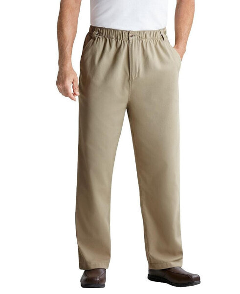 Big & Tall Knockarounds Full-Elastic Waist Pants In Twill Or Denim