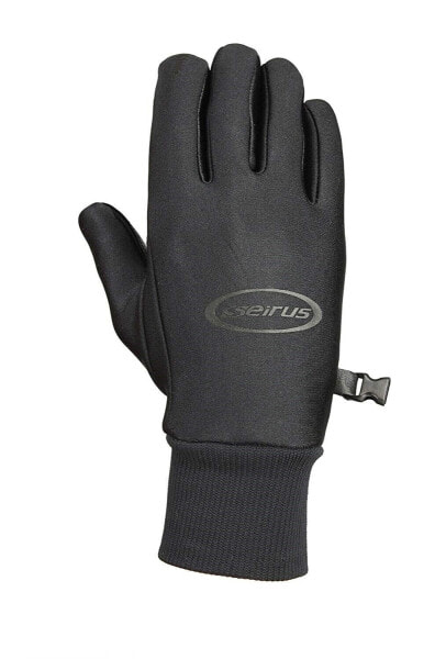 Перчатки мужские легкие для любой погоды Seirus 168203 с сенсорным экраном черного цвета (размер S)