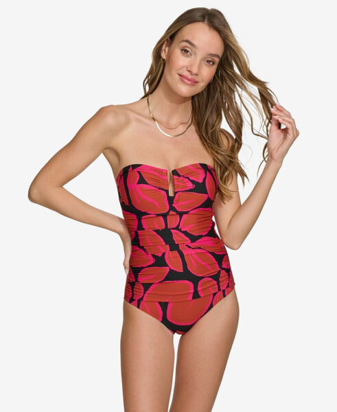 Women's Shirred One-Piece Swimsuit