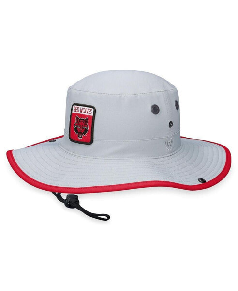 Men's Gray Arkansas Razorbacks Steady Bucket Hat