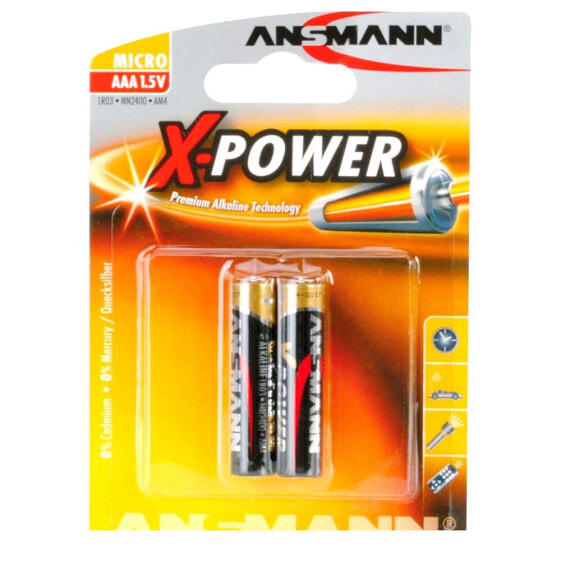 ANSMANN 1x2 Micro AAA LR 03 X-Power Batteries